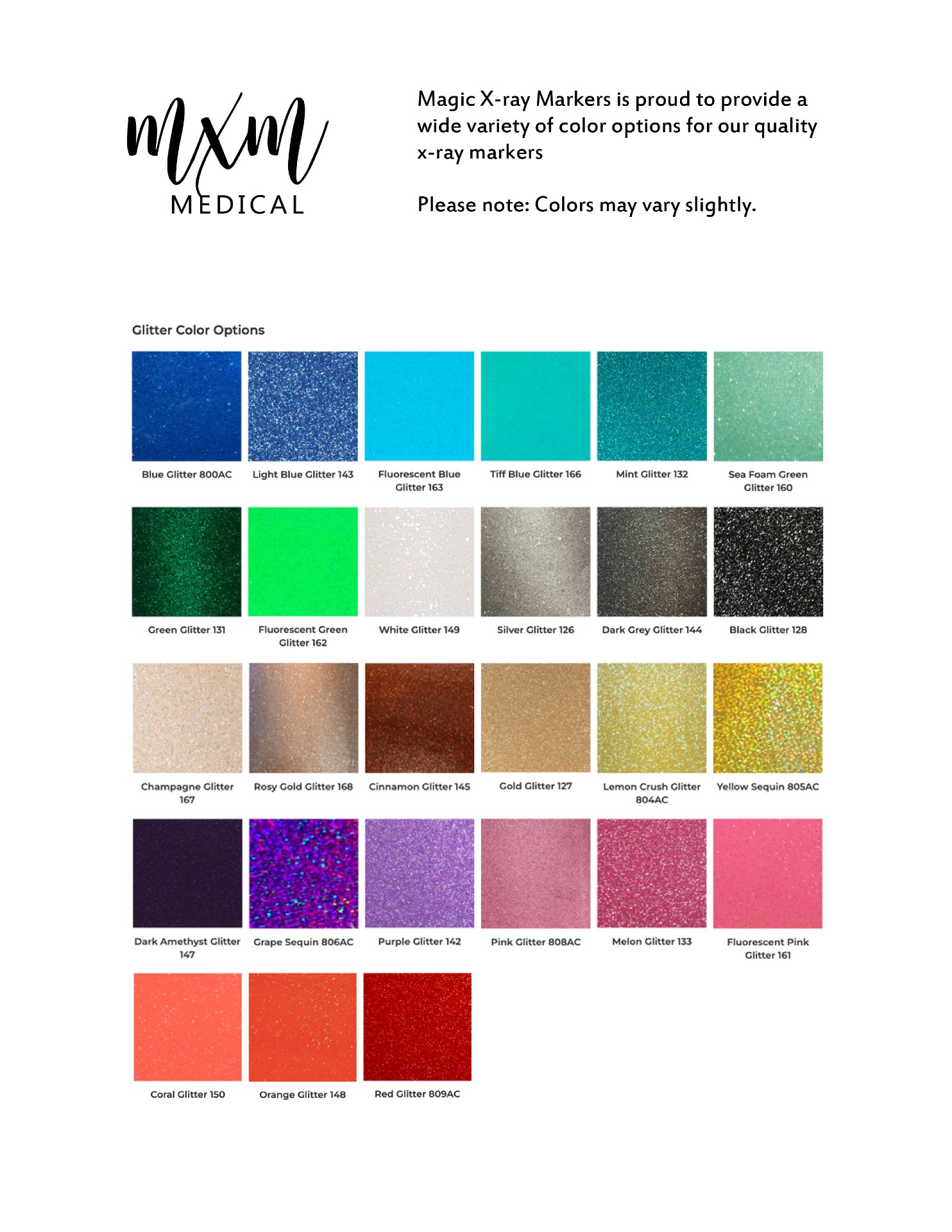 Position X Ray Markers With 2 Rows of Initials- Magic X-ray Markers